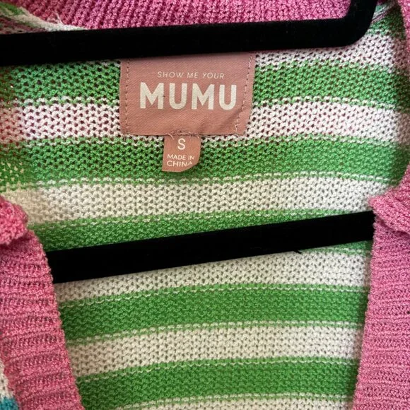 Colorful Sonny Oversized Button Up Cardigan Sweater - S - Picture 4 of 6